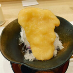 蕎麦割烹  倉田 - 桃のかき氷