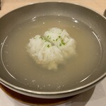 蕎麦割烹  倉田 - 鱧の椀　平貝と蜆のお出汁