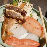 かにと道産料理 雪華亭 - タラバカニと松葉カニのしゃぶしゃぶ