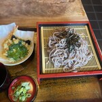 和洋食　大阪 - 【天ざるそば　730円】