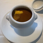 フランス料理 ル・クール - 魚を丸ごと使ったビスク　濃厚で美味かった