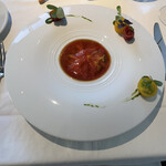 フランス料理 ル・クール - 完熟トマトのムース　これはかなり美味だった。好み。