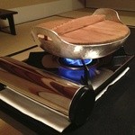 あさば - 純銀の鍋でグツグツ