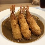 カフェ ストロベリーフィールド - エビフライカレー