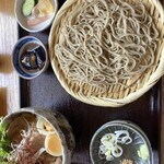 京笹 - 焼肉丼セット　冷たいそば　1,200円