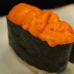 帆掛鮨 - 塩水雲丹（2013年8月）