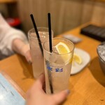 ほていちゃん - レモンサワーで乾杯♪(*^^)o∀*∀o(^^*)♪