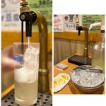 Hoteichan - ◯時間制セルフ飲み放題80分¥1,078×2
                        …ボール＆ザルに入った氷、カットレモン、
                        レモンシロップがセットされていて、お好みの甘さで作れます。
