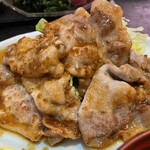 なつ梅 - 刺身＋焼肉セット1500円　さっぱりした味付け！美味しい〜♡