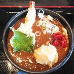 うどん万福 - 天ぷらカレーうどん