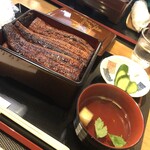 鰻 小日向 - 極上…いただきました。人生で、こんなに一度で食べたことない鰻の量でしたが、とにかく旨い！タレの味加減、鰻の焼き加減、お新香や、お吸い物　全て旨い