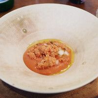 il tram - トマトと梅と大根の冷たいスープ(ランチコース6380円)