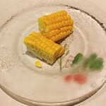 茅乃舎 - 生のとうもろこし