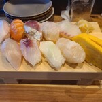 池田鮮魚 - お任せ寿司　10貫　1499円。