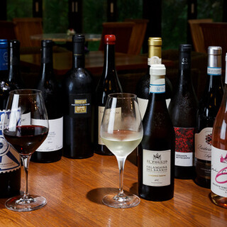 A wide selection of Italian wines and beers to complement your fun night