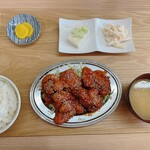 ザンギ&ライス - 料理写真:ヤンニョムチキン定食