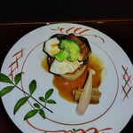 与し田 - 揚げなす、ヒラメ、クロムツ、うなぎ