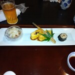 与し田 - う巻き、ウナギの゙海苔巻き、うざく