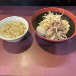 麺藤田 - こちらが味玉肉つけ麺なり( ^ω^ )ノ