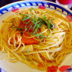 Jolly pasta - スモークサーモンといくらの醤油ソース