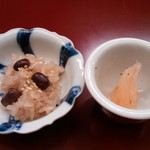 赤坂 菊乃井 - 2013.09　紅白なますと赤飯