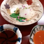 赤坂 菊乃井 - 2013.09　剣先イカと黄身醤油