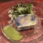 ラ サンセリテ - 鱧の炙り、じゃがいものテリーヌ