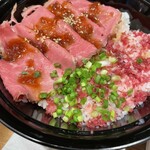 北海道キッチン YOSHIMI - 牛トロとローストビーフ丼