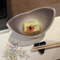WASHOKU SUSHI いぶき 銀座店 - うぐいす胡麻豆腐