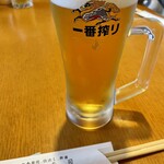 一番寿司 - とりあえず、ビールで乾杯