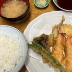 天ぷら 徳仙 - 天ぷら定食1500円