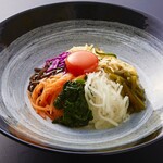 9 types of colorful namul bibimbap