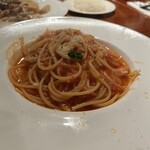 CUCINA Pulcino - トマトとベーコンのスパゲッティ　大盛