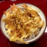 かつてん - 名物えび5本天丼（480円）