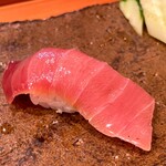 天寿し - 鮪 中トロ 漬け