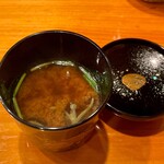 天寿し - 味噌汁 蓴菜