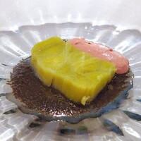 ルメルシマン オカモト - ポロ葱のテリーヌ　地鶏レバームースとトリュフのヴィネグレット