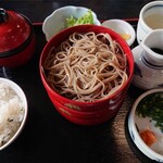 Kenjousoba Haneya - 割子そば三段の定食