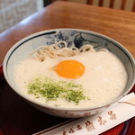 Kyouto Gontaro - 季節のおすすめ、月見とろろそば！冷たいお蕎麦にふわふわのとろろが美味しい♪