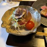 御宿 竹林亭 - 武雄産有機野菜サラダ