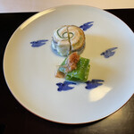 御宿 竹林亭 - 焼き物(太刀魚とズッキーニ)