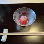 御宿 竹林亭 - 冷し(地トマトと竹崎蟹、鰹出汁のジュレ)