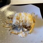 御宿 竹林亭 - とうもろこしの髭に見立てた牛蒡の素揚げ