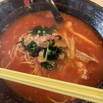 元祖トマトラーメンと辛麺とトマトもつ鍋 三味 - 