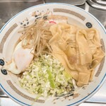 中華そば みたか - ワンタンメン油そば半熟卵付き