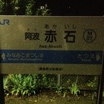 恵比須丸 - 最寄駅の阿波赤石です。歩いて10分です。帰りはローカル列車に乗りました。