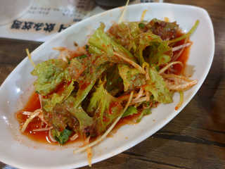 韓マウンクラス - 韓国風ねぎサラダ。豚肉のローストと一緒に、葉っぱに食べると美味しい！