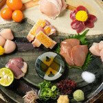 Toriya Wadachi - 朝引き鶏刺身盛合わせ8種