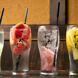 All the fruits are freshly squeezed for chuhai! Refreshing sweetness◎
