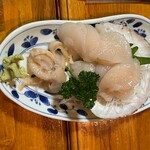 ろばた焼き 魚政 - ホタテの刺身（2人前）